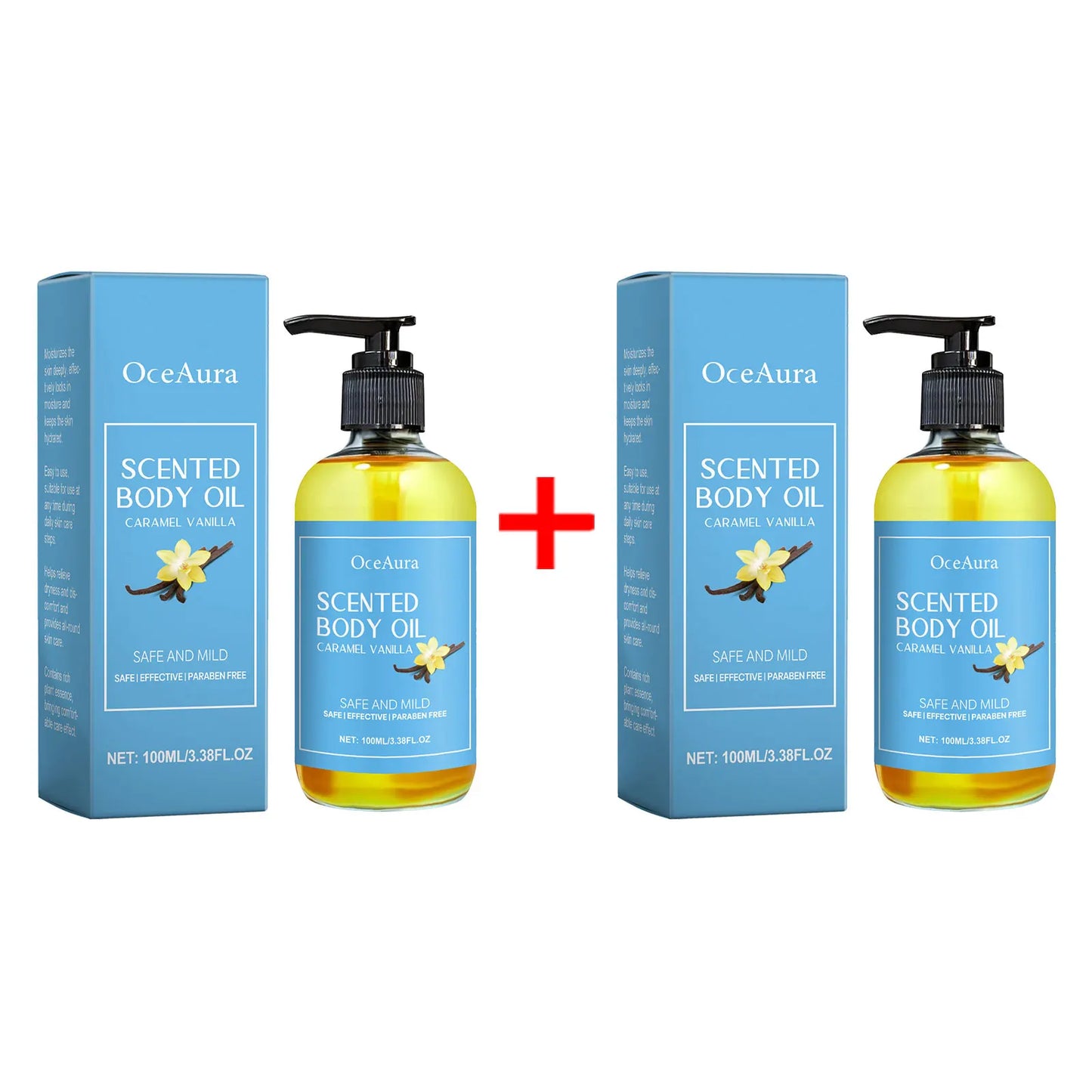 Caramel Body Oil Vanilla Scented Fragrance Moisturizing Deep Nourishing Glowing Repair Stress Relief Smoothing Skin Massage Oil