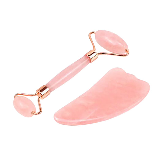 Gua Sha Facial Tools, Jade Roller Set for Skin Care, Reduce Puffiness and Improve Wrinkles, Guasha Tool for Face, Gua Sha Stone Self Care Gift for Woman Man