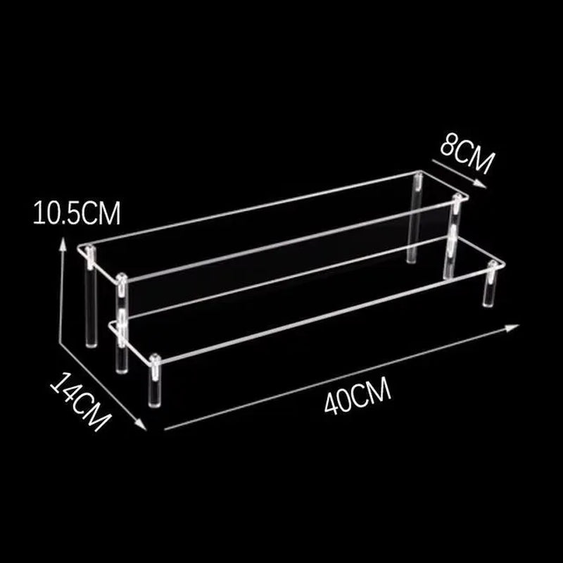 20-50Cm Acrylic Riser Display Riser Shelf for Figures Display Stand Display Cupcake Perfume Organizer Cologne Makeup Collection