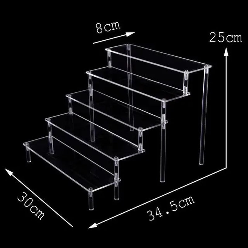 20-50Cm Acrylic Riser Display Riser Shelf for Figures Display Stand Display Cupcake Perfume Organizer Cologne Makeup Collection