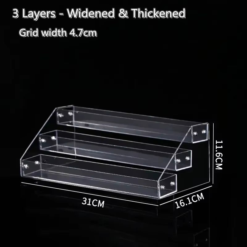 Transparent Acrylic Perfume Display Rack Multi-Layer Nail Polish Storage Rack Ladder Desktop Toy Display Rack Shop Display Tool