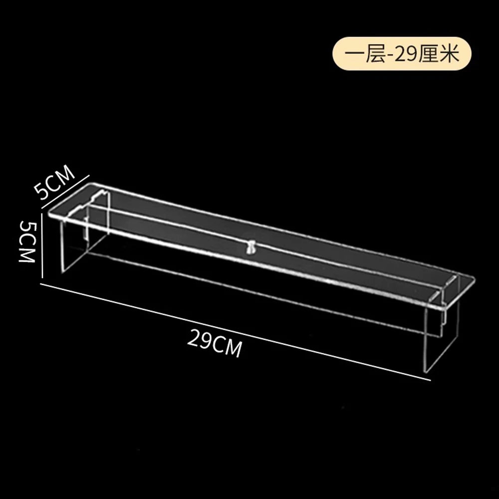 Clear Display Stand Figures Holder Blind Box Storage Perfume Cupcake Storage Shelf Organizer Jewellery Cosmetics Display Rack