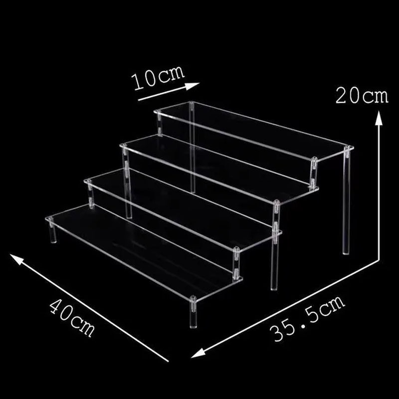 20-50Cm Acrylic Riser Display Riser Shelf for Figures Display Stand Display Cupcake Perfume Organizer Cologne Makeup Collection