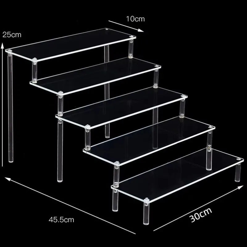 20-50Cm Acrylic Riser Display Riser Shelf for Figures Display Stand Display Cupcake Perfume Organizer Cologne Makeup Collection
