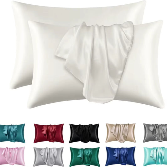 1Pc Boost Beauty Sleep Silky Satin Pillowcases: Cooling, Hair and Skin-Friendly, Easy-Care