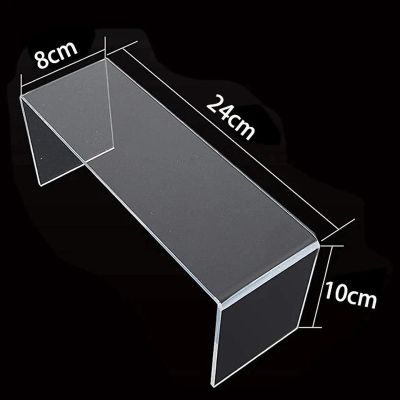 Clear Acrylic Display Stand for Cupcake, Jewellery and Perfume, U-Shape Display Shelf for Blind Box Toy, Action Figure