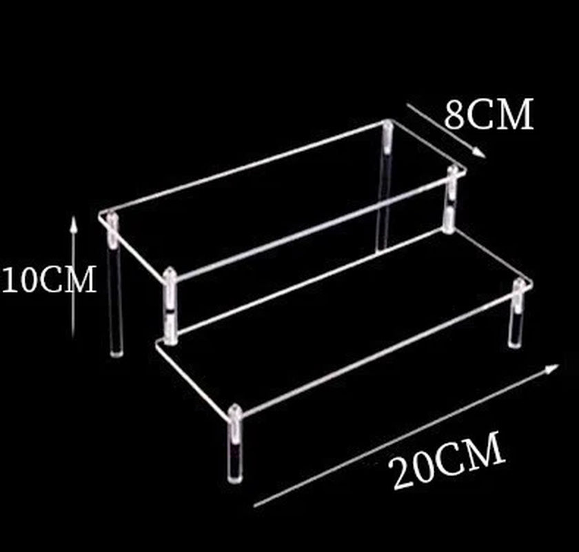 Clear Acrylic Display Stand for Anime Figures Cupcake Shelf Organizer Desserts Holder Jewels Display Risers Stand Perfume Stand
