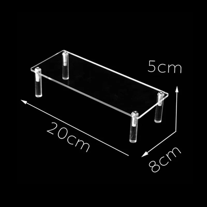 Acrylic Display Stand Transparent Ladder Shelf Doll Clay Figurine Animation Car Model Blind Box Perfume Storage Model Stand