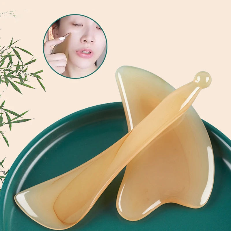 Skin Scraping Resin Gua Sha Massage Board Guasha Plate Face Eye SPA Massager Scrapers Tools for Face Neck Back Body Legs