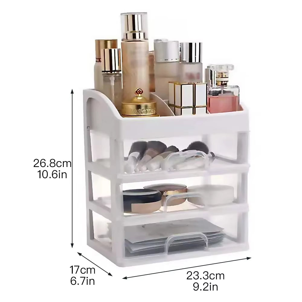 Make up Case Jewelry Container Box Makeup Organizer Drawers Plastic Cosmetic Storage Box Makeup Brush Holder Organizers