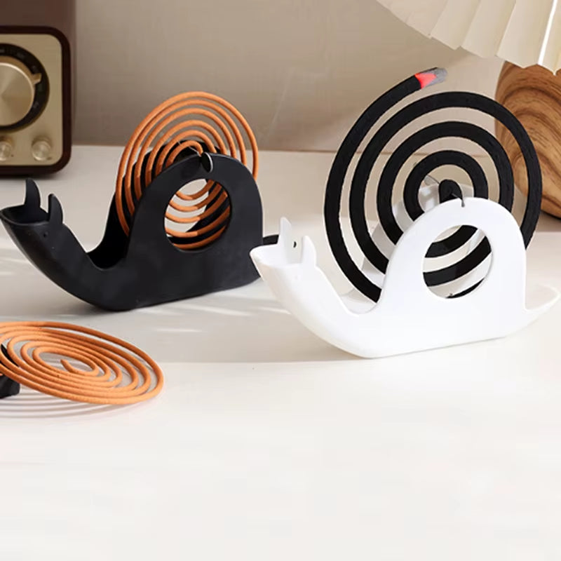 Incense Holders Coil Incense Burner Frame Plastic Mosquito Coil Holder Modern Repellent Incense Rack for Household Bedroom Patio