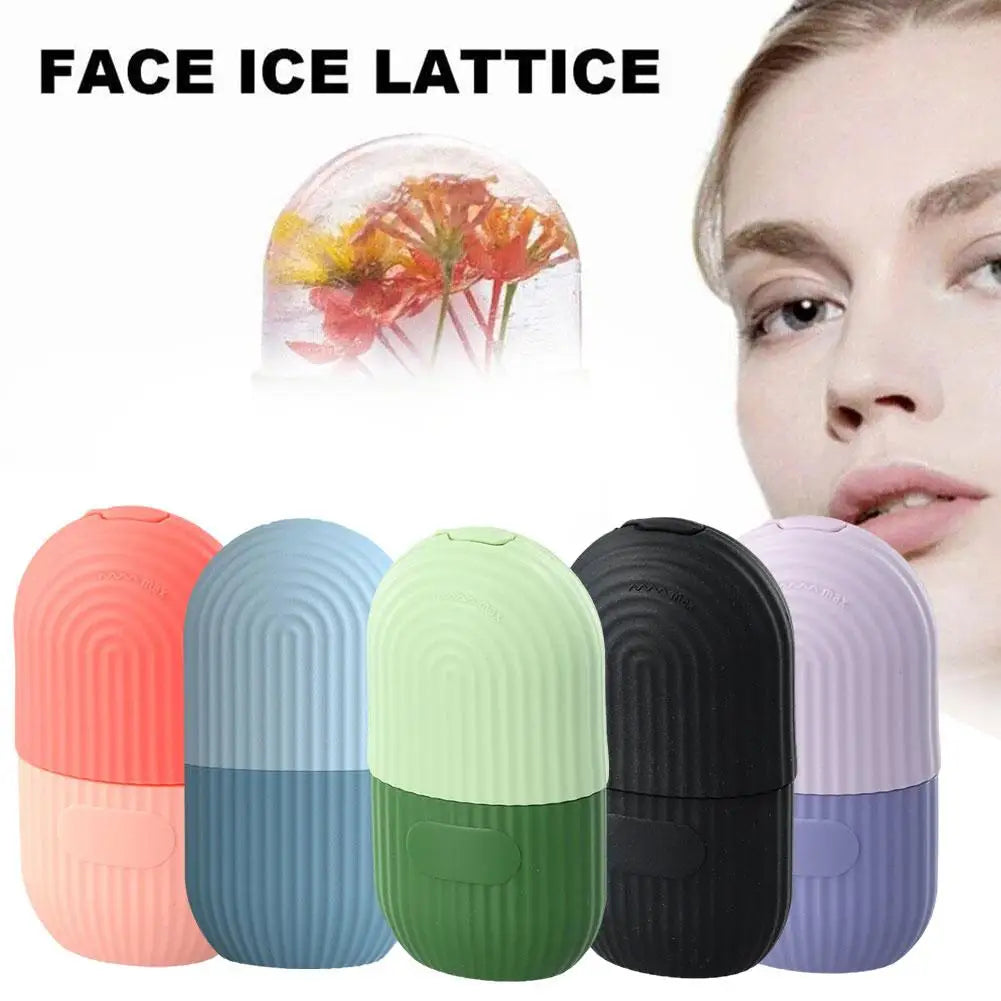 Silicone Ice Mold for Face Beauty Facial Ice Cube Mold Ice Roller for Face and Eye Icing Gua Sha Face Massage Skin Care Tool