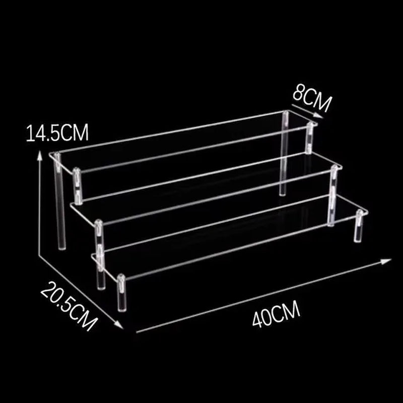20-50Cm Acrylic Riser Display Riser Shelf for Figures Display Stand Display Cupcake Perfume Organizer Cologne Makeup Collection