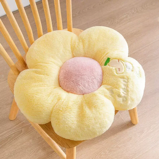 Flower Seat Cushion Window Pink Flower Sit Bedroom Seat Pillow Cute Soft Plush Pillows Girly Room Decor Floor Sofa Cushion
