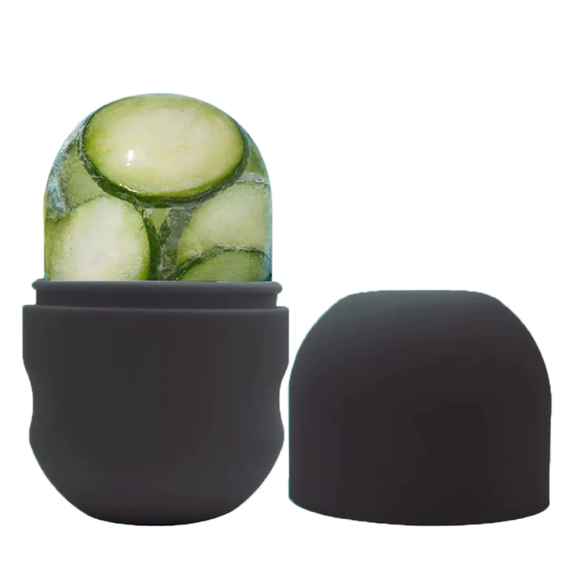 Ice Roller for Face Eyes and Neck Ice Cube Mold Beauty Skin Care Gua Sha Tools Brightens Skin Reusable Facial Treatment Tools