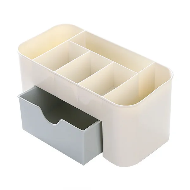 Makeup Organizers Double Layer Plastic Cosmetic Storage Box Drawers Jewelry Display Box Case Desktop Container Boxes Organizer