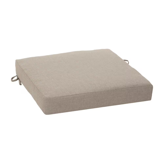 Oceantex 21 In. X 21 In. Natural Tan Square Outdoor Seat Cushion