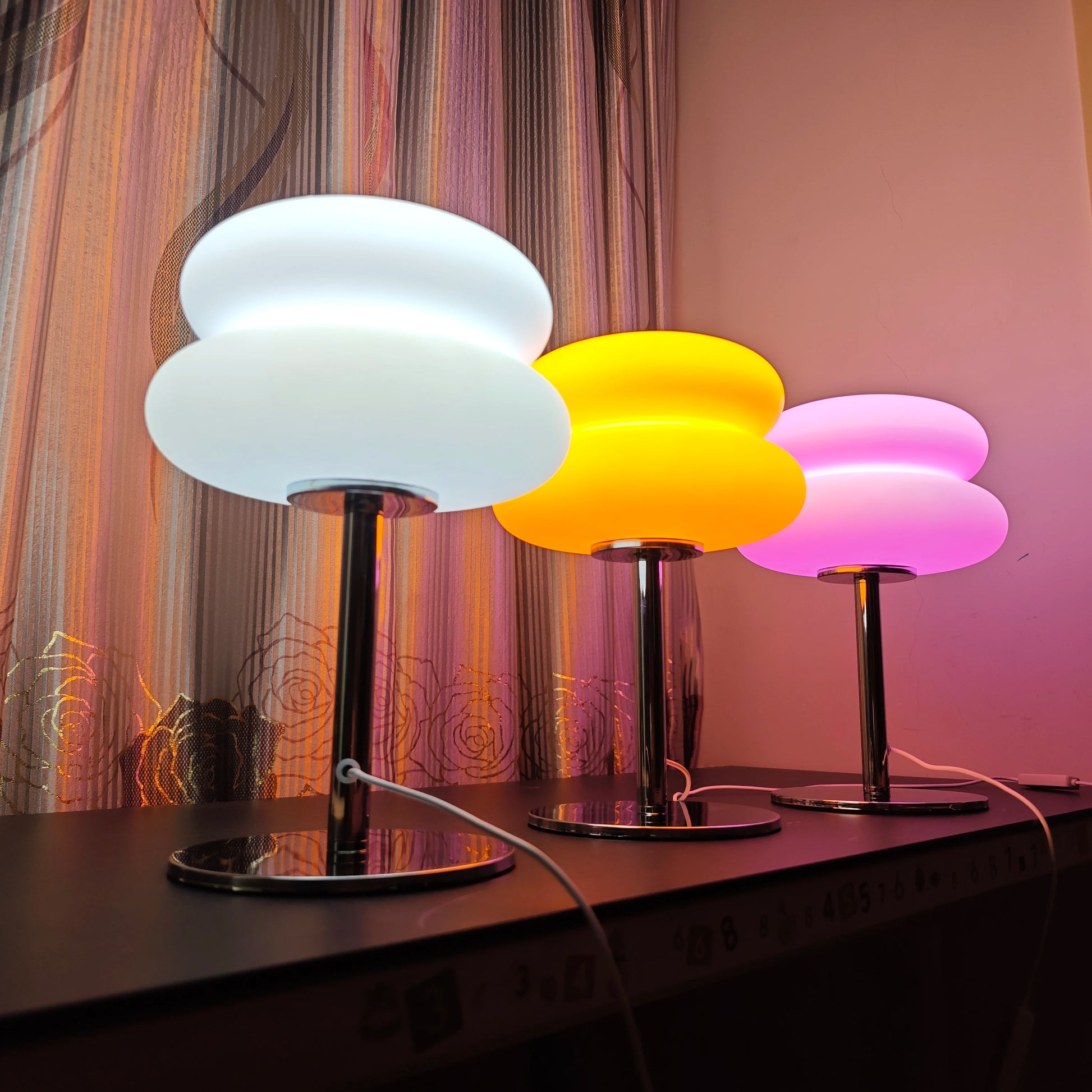 Table Lamp Bedroom Room Lamps USB Plug LED Mushroom Table Lamp Living Room Dining Room Ambient Lighting(Not Glass)