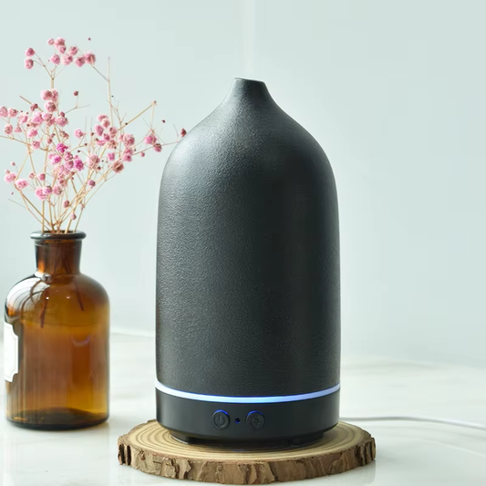 Simple Black White Elegant Color Ceramic Essential Oil Diffusers Ultrasonic Aroma Diffuser Aromatherapy Diffuser Air Humidifiers