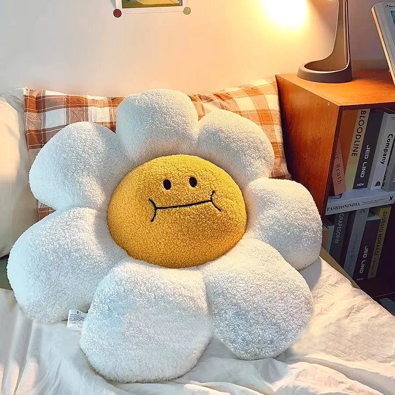 Sitting Cushion Sunflower Decorative Cushion Pillows Sitting Cushions for Sofa Soft Room Decor Office Back Cushion Gift