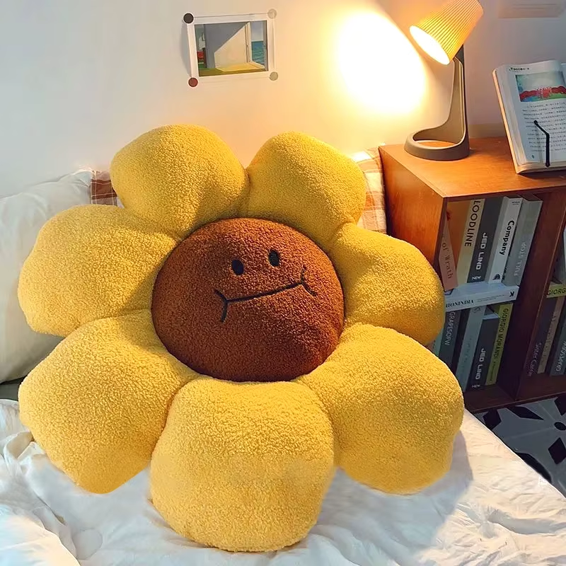 Sitting Cushion Sunflower Decorative Cushion Pillows Sitting Cushions for Sofa Soft Room Decor Office Back Cushion Gift
