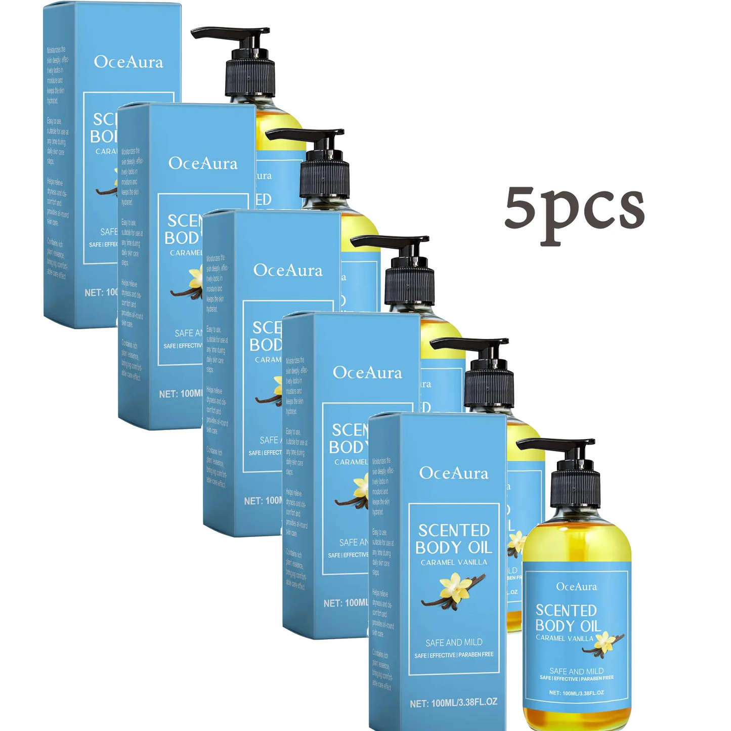 Vanilla Body Massage Oil Improve Moisturizing Relieve Stress Strengthen Nourishing Muscle Relaxing Body SPA s