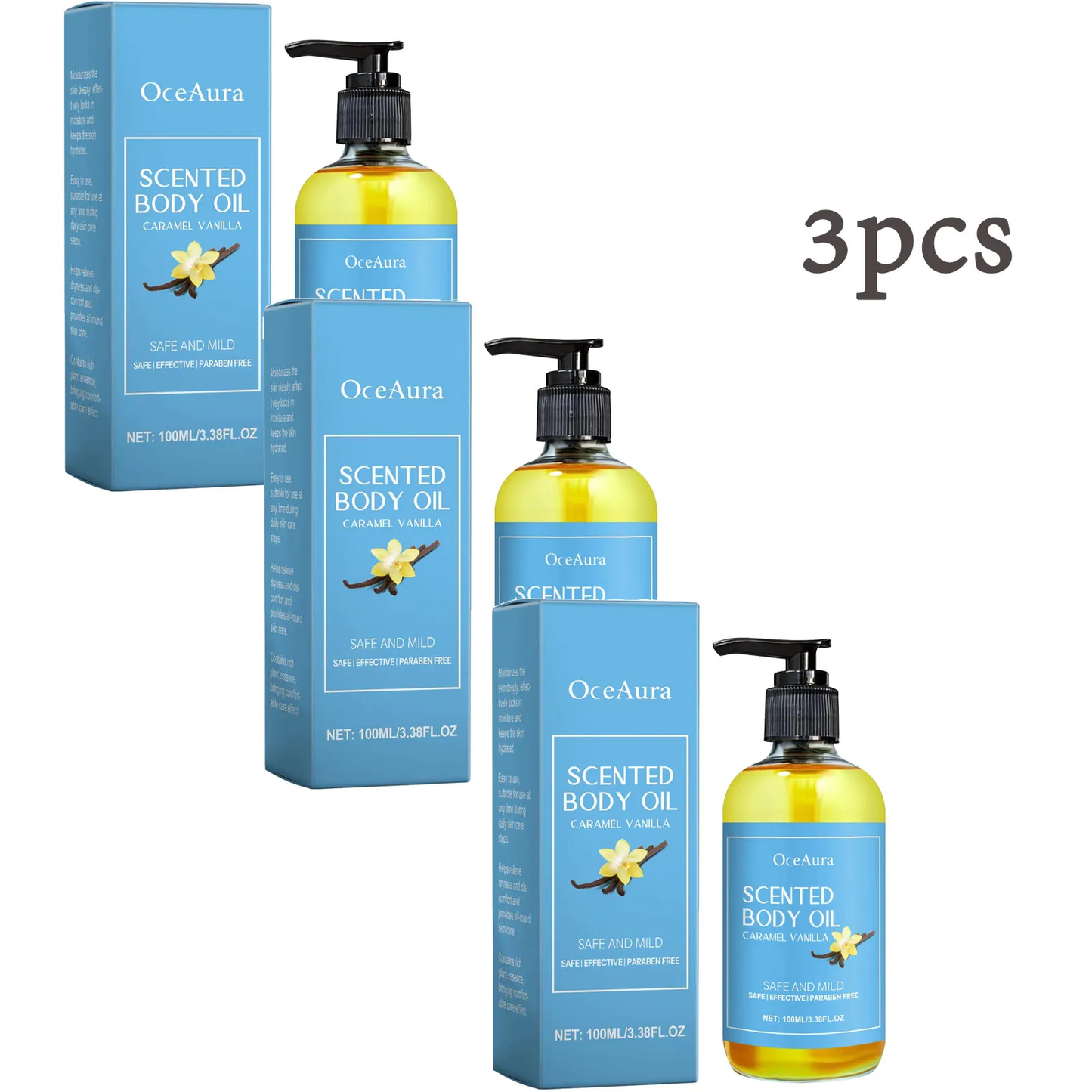 Vanilla Body Massage Oil Improve Moisturizing Relieve Stress Strengthen Nourishing Muscle Relaxing Body SPA s