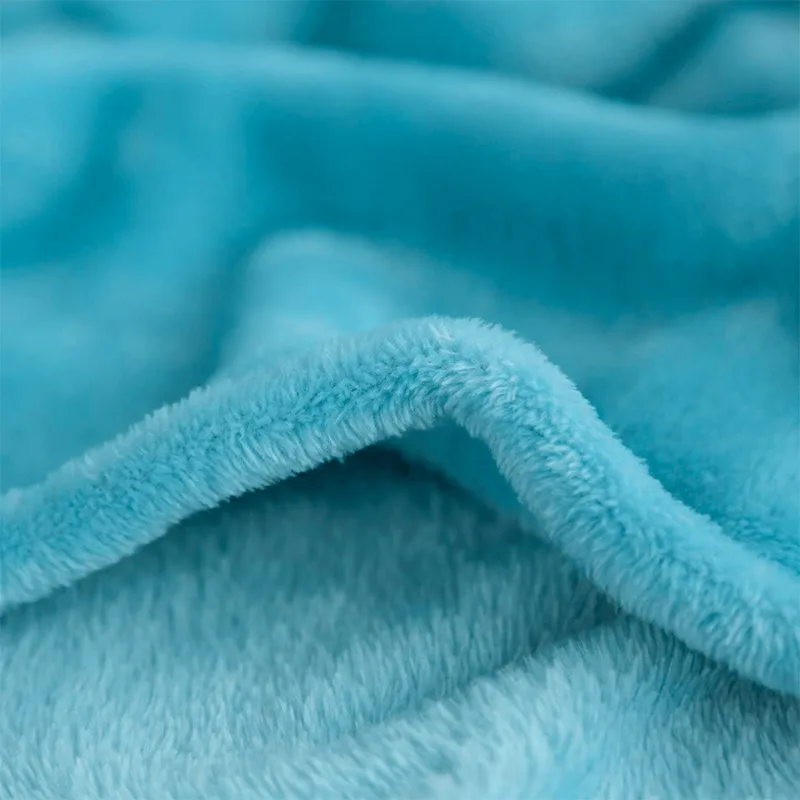 Winter Pure Color Super Warm Soft Blanket Coral Fleece Blanket Sofa Bed Travel Plaid Sheet Blankets and Throws Soft Blanket