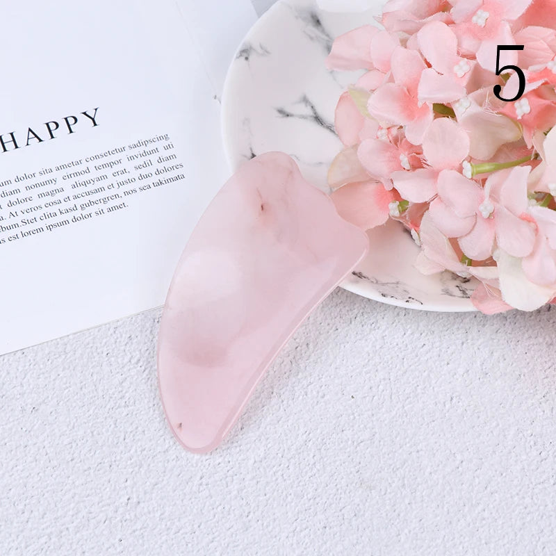 Skin Scraping Resin Gua Sha Massage Board Guasha Plate Face Eye SPA Massager Scrapers Tools for Face Neck Back Body Legs
