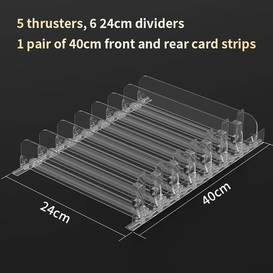 19Mm Supermarket Automatic Shelf Pusher Propeller Countertop Small Lipstick Nail Polish Perfume Classified Display Storage Rack