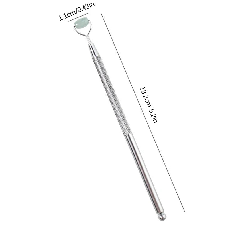 Eye anti Wrinkle Natural Jade Roller Guasha Skin Scraper Facial Set Stone Firming Face Anti-Aging Puffy Eyes Massager