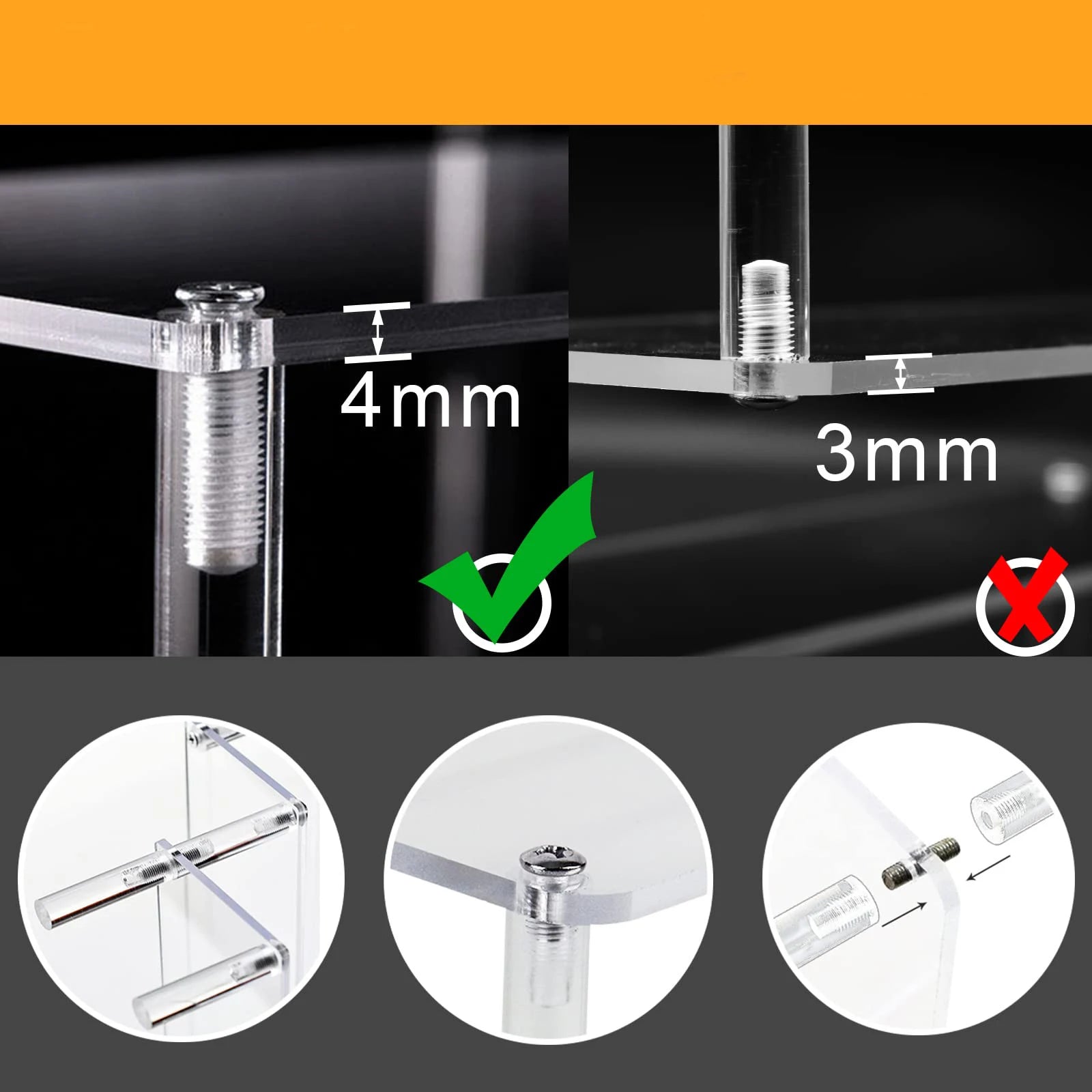 Clear Acrylic Display Stand for Anime Figures Cupcake Shelf Organizer Desserts Holder Jewels Display Risers Stand Perfume Stand