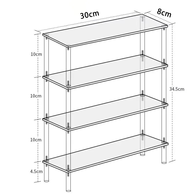 20-50Cm Acrylic Riser Display Riser Shelf for Figures Display Stand Display Cupcake Perfume Organizer Cologne Makeup Collection