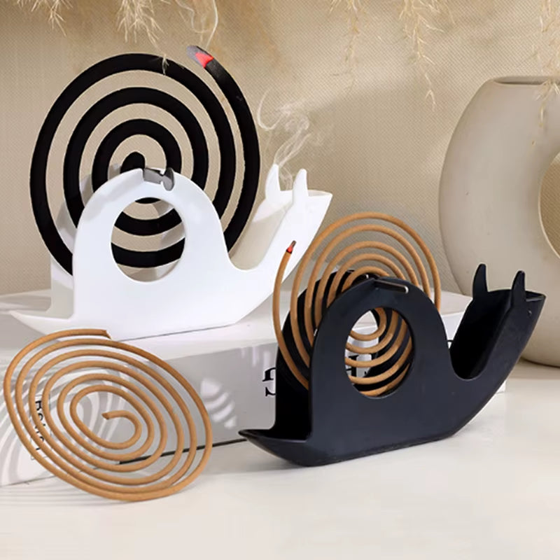 Incense Holders Coil Incense Burner Frame Plastic Mosquito Coil Holder Modern Repellent Incense Rack for Household Bedroom Patio