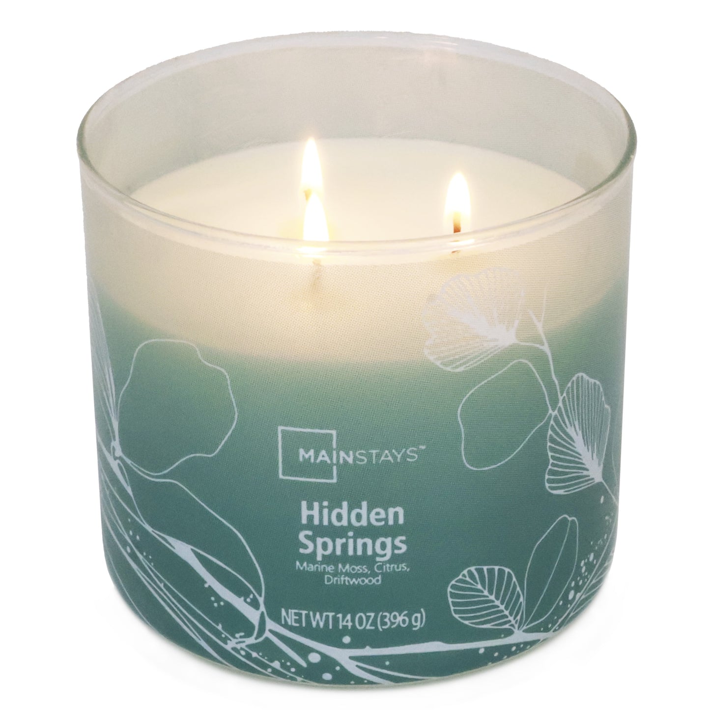 3-Wick Ombre Wrap Hidden Springs Candle, 14-Ounce
