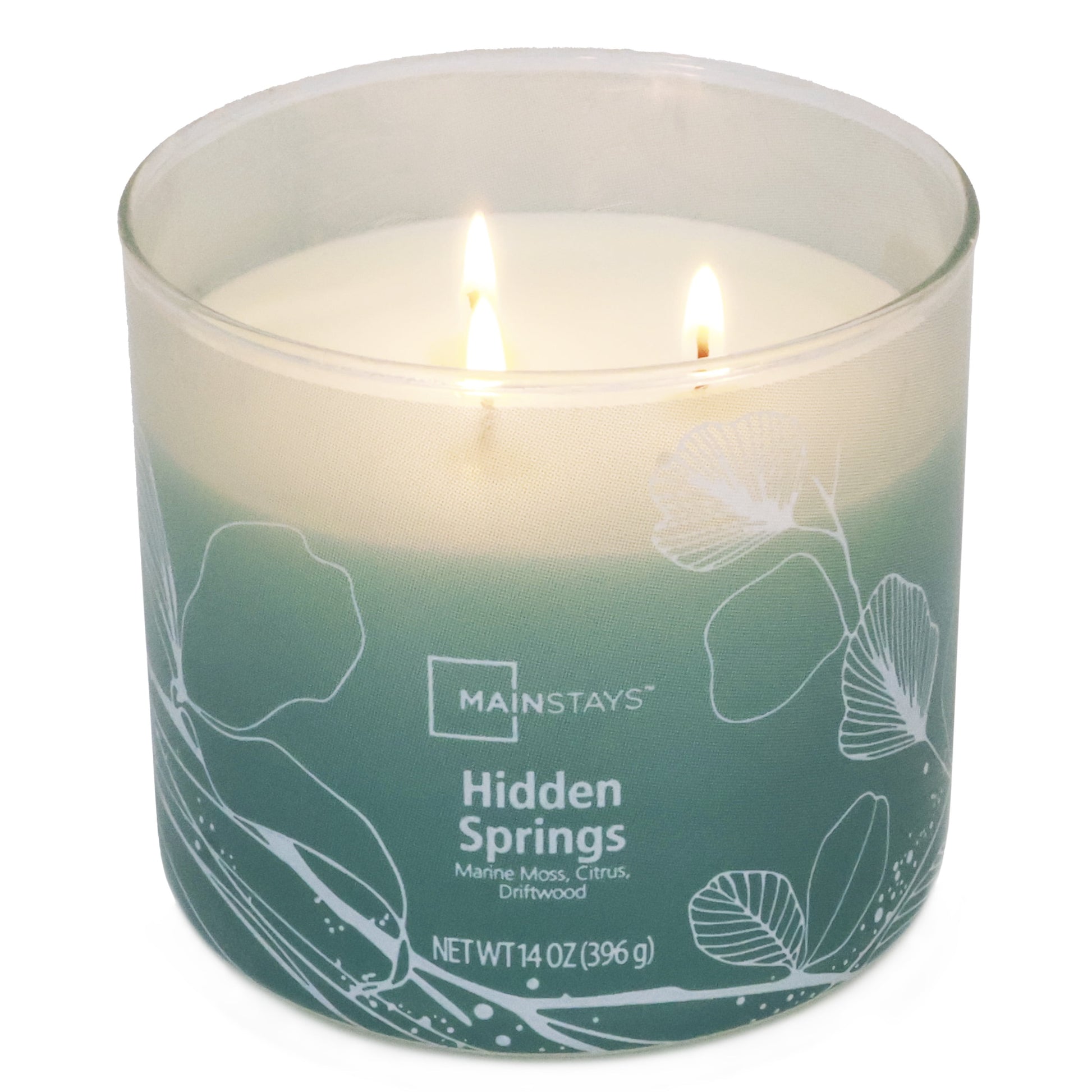 3-Wick Ombre Wrap Hidden Springs Candle, 14-Ounce