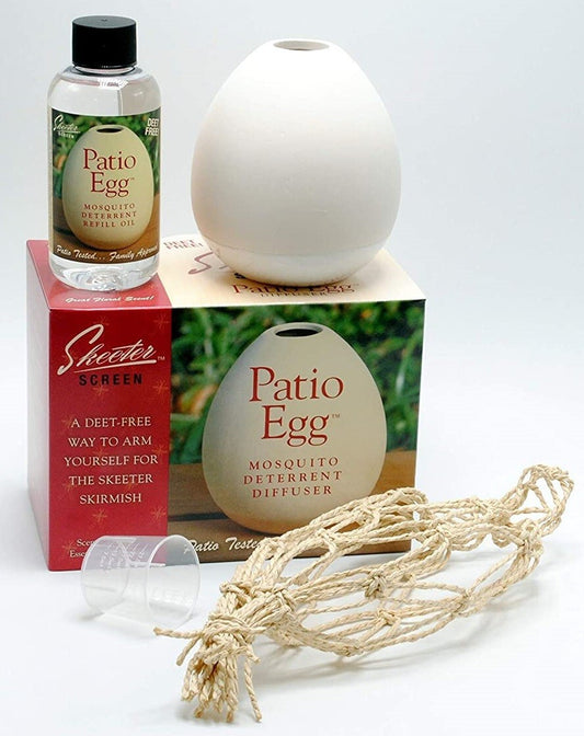 Skeeter Screen 90600 4 Oz Patio Egg Deet Free Essential Oil Diffuser