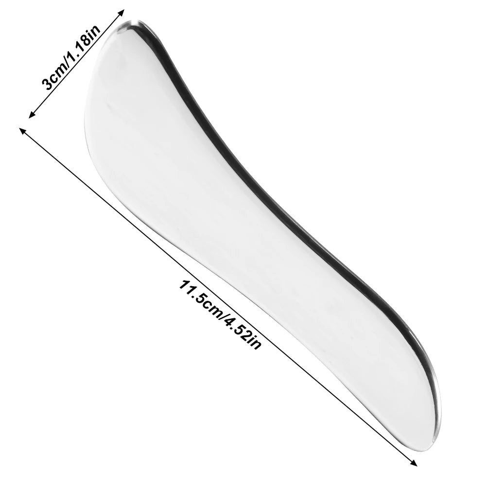 1PC Stainless Steel Muscle Scraper Massage Tool Gua Sha Iastm for Deep Tissue Scraping for Myofascial Release,Muscle Pain Relief
