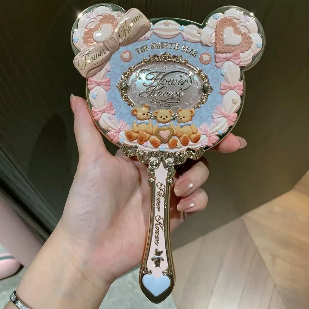 Flower Knows Vanity Mirror Violet Strawberry Rococo Hand Mirror Makeup Mirrors Portable Mirror with Handle