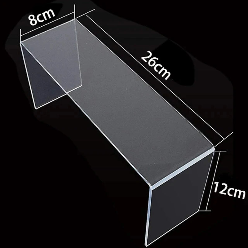 Clear Acrylic Display Stand for Cupcake, Jewellery and Perfume, U-Shape Display Shelf for Blind Box Toy, Action Figure