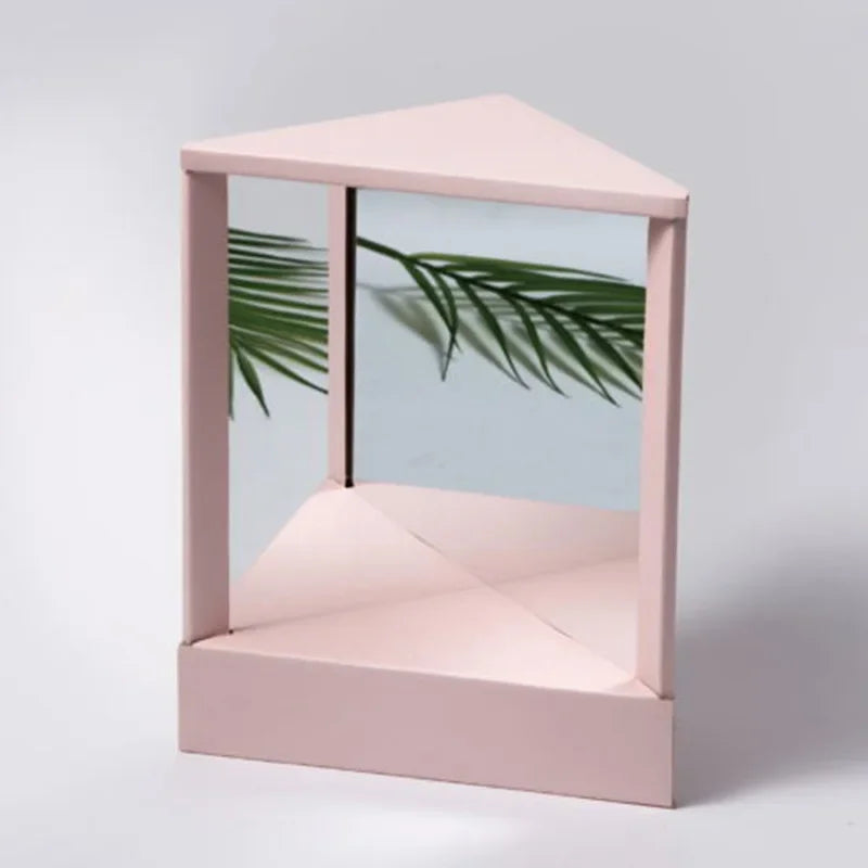 Non-Reversing True Mirror Desktop Makeup Square Mirrors Not Reversed Portable Table Home Dormitory You in the Eyes of Others