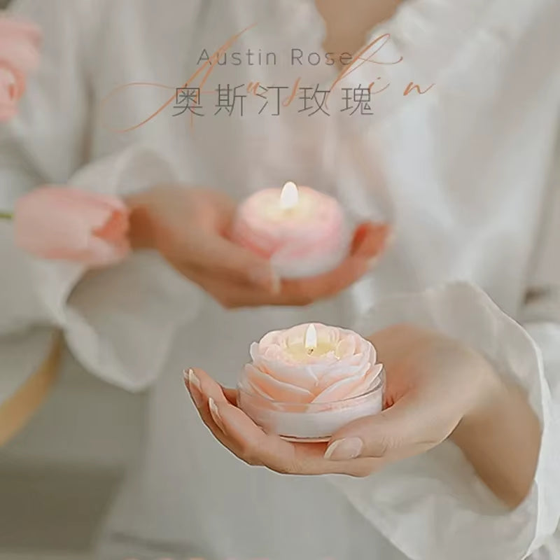 Modern Rose Scented Candles Soybean Wax Qixi Gifts Valentine'S Day Birthday Wedding Home Atmosphere Decorative Candles Gifts