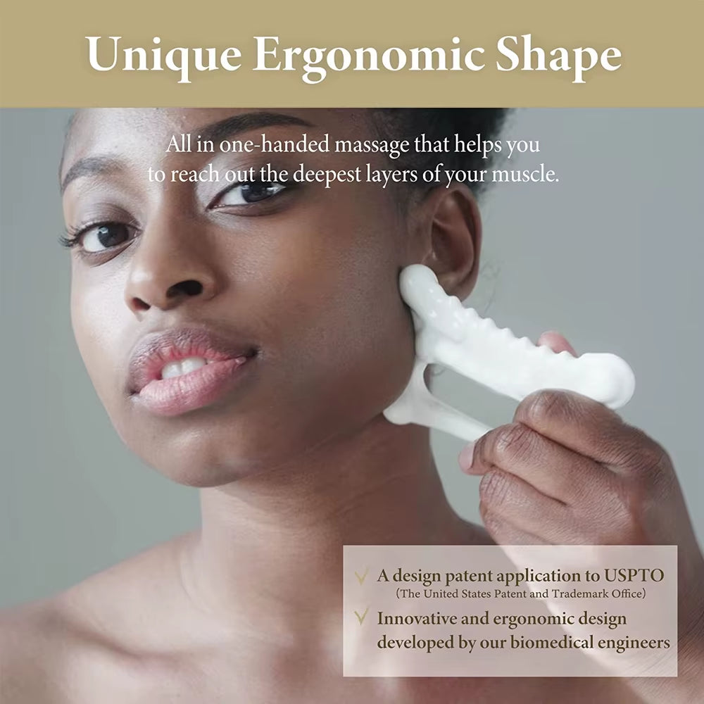 Gua Sha Tools Face Massagers Ceramic Gua Sha Scraper Board for Face Lift Slimmer Skin Tightening Facial SPA Massage Tool