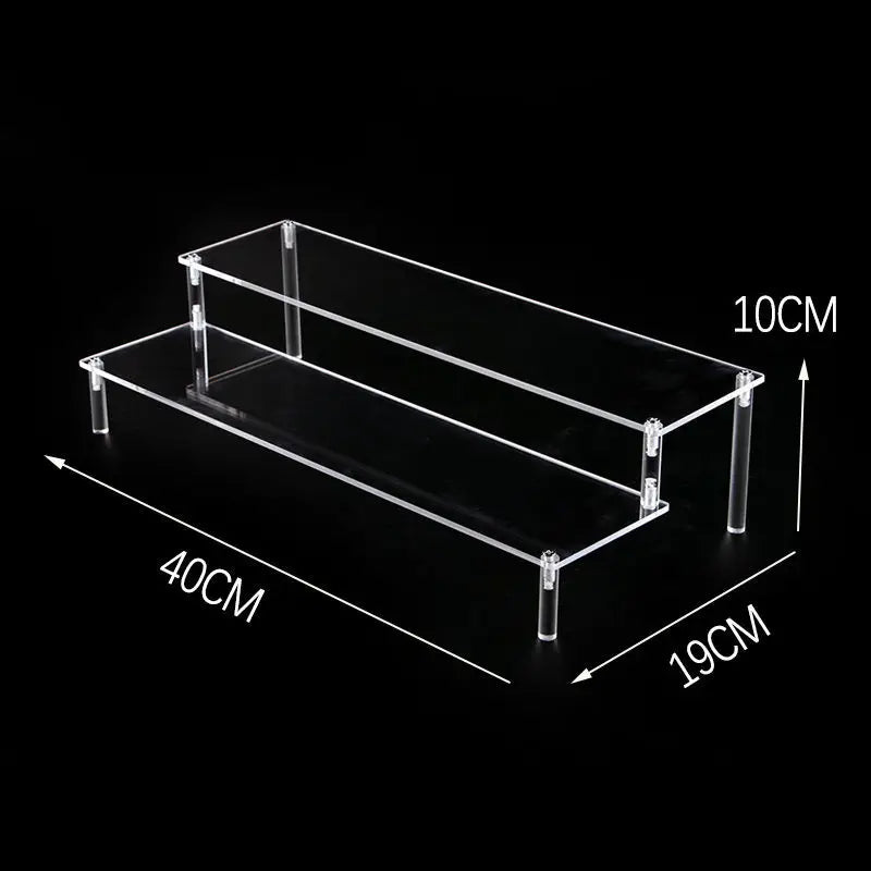 Acrylic Risers for Display 2-5 Tier Acrylic Display Stand Perfume ,Clear Cupcake Stand Holder for Figures Dessert Doll Shelves