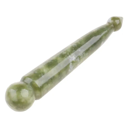 Natural Jade Stone Face Eye Massage Stick Jade Gua Sha Beauty Acupuncture Wand Natural Healing Stone Meridian Scraping Acupoint