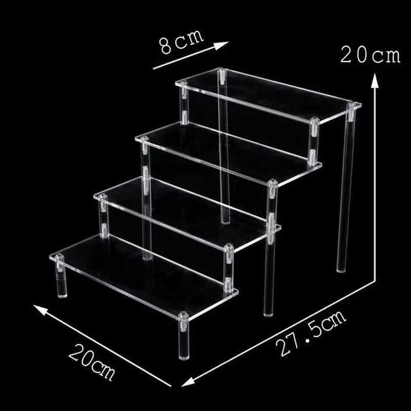 20-50Cm Acrylic Riser Display Riser Shelf for Figures Display Stand Display Cupcake Perfume Organizer Cologne Makeup Collection