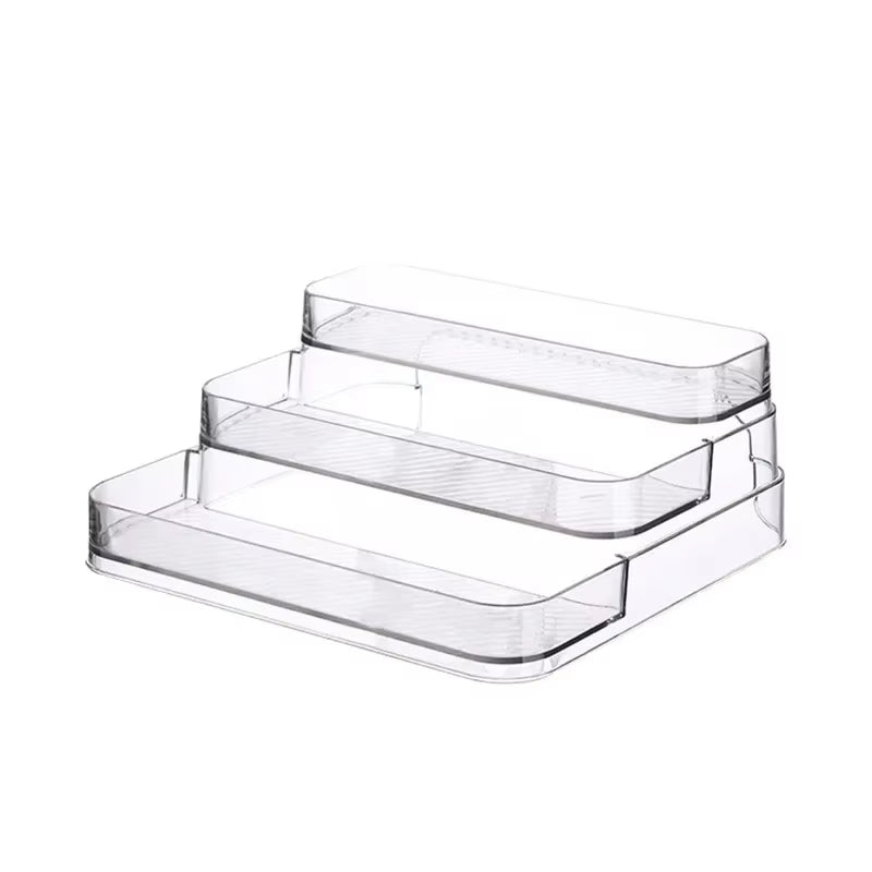 Acrylic Three-Layer Transparent Perfume Organizer Rack Q Fragrance Mini Storage Box Display Stand Plastic Storage Holder