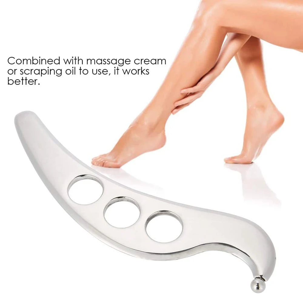 1PC Stainless Steel Muscle Scraper Massage Tool Gua Sha Iastm for Deep Tissue Scraping for Myofascial Release,Muscle Pain Relief