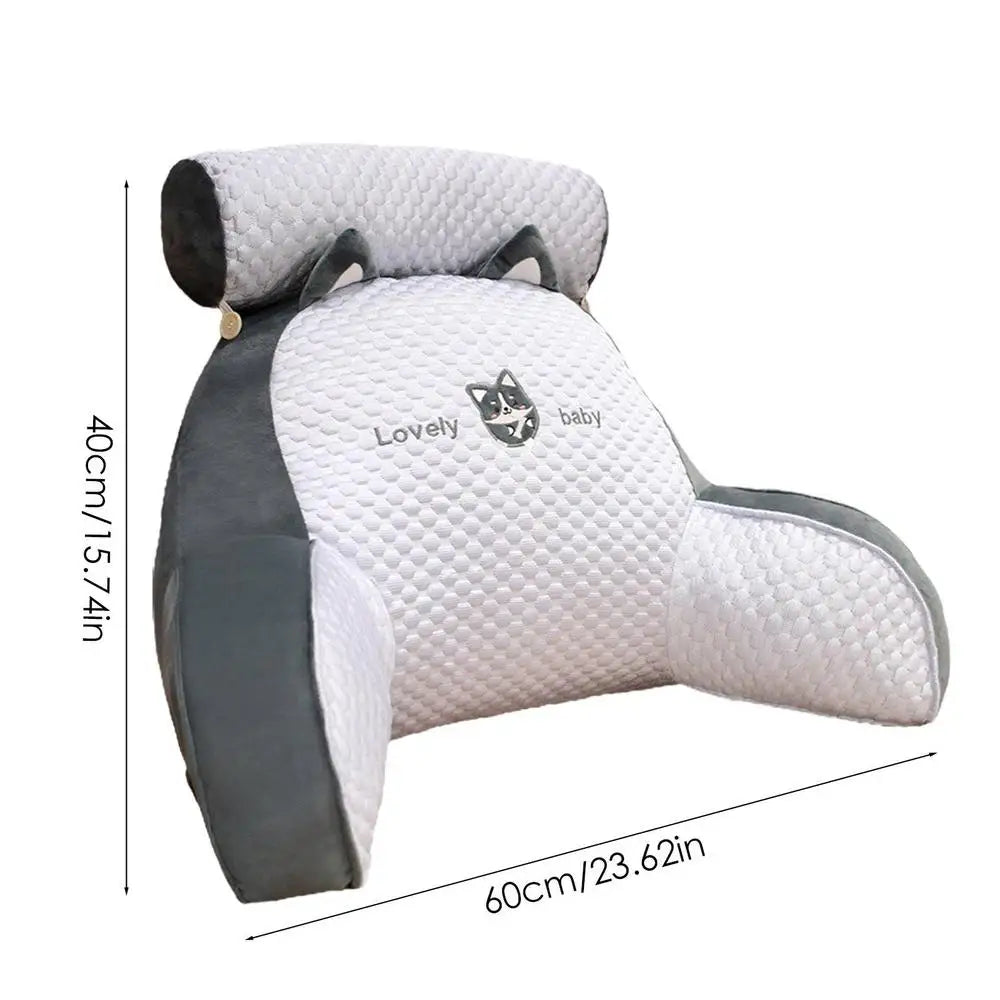 Ice Silk Pregnant Women'S Bedside Cushions Waist Pillows Bedside Soft Large Backrest Waist Cushion Triangular Reading Pillow