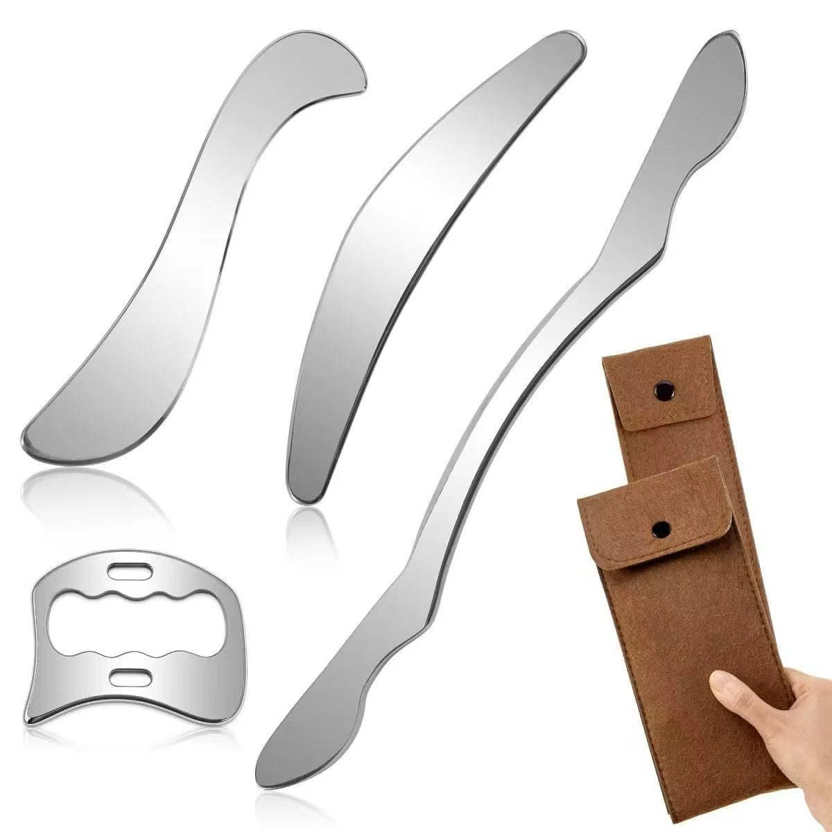 Stainless Steel Gua Sha Tool & Muscle Scraper Tool & Gua Sha Facial Tools